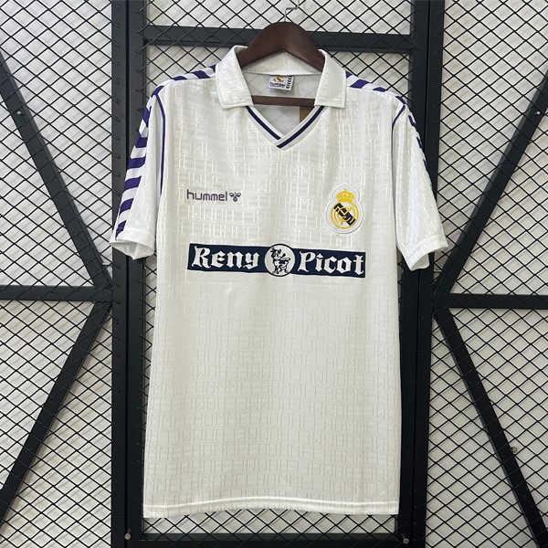 Tailandia Camiseta Real Madrid Replica Primera Ropa Retro 1989-1990